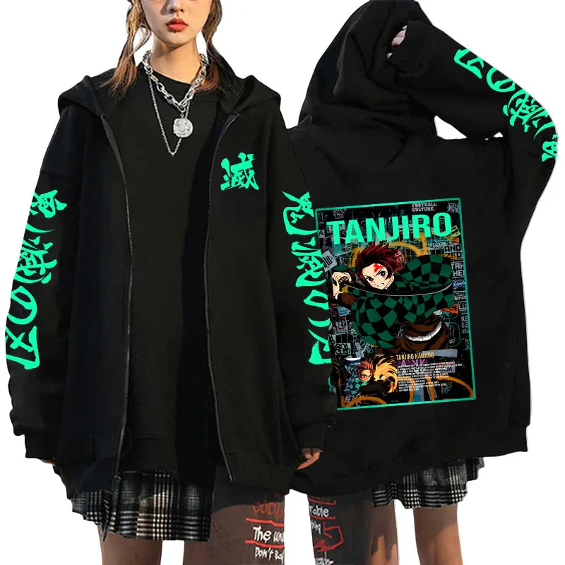 Demon Slayer Zipper Jacket - Jacket