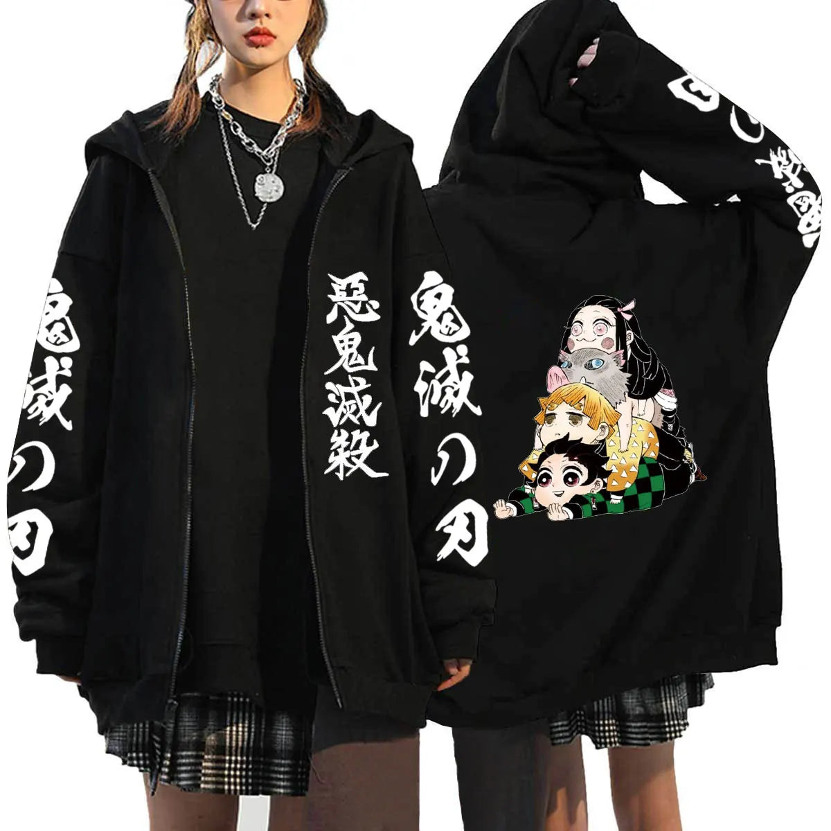 Demon Slayer Zipper Jacket - Jacket