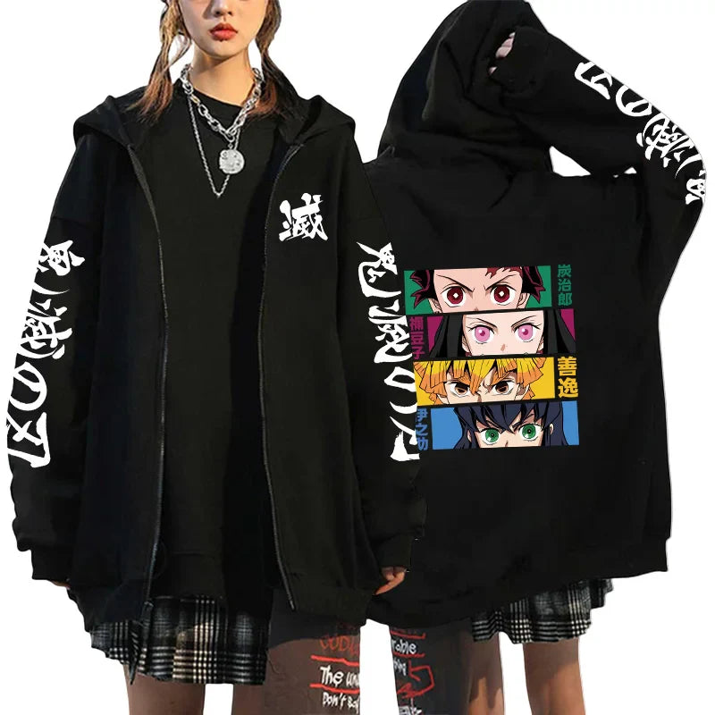 Demon Slayer Zipper Jacket - Jacket