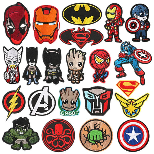 Disney Marvel Spiderman Hulk Embroidery Patches - Accessory