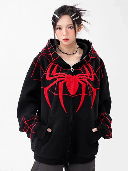 Gothic Embroidery Hoodies Y2k Sweatshirt - Hoodie