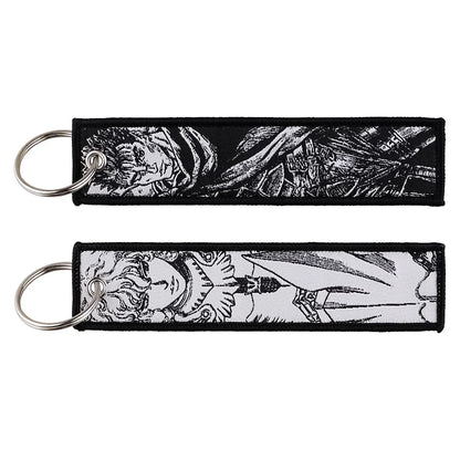 Japanese Embroidery Key Fobs – Stylish Anime-Inspired Accessory Eden of Clothes 