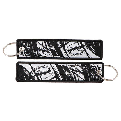 Japanese Embroidery Key Fobs – Stylish Anime-Inspired Accessory Eden of Clothes 
