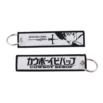 Japanese Embroidery Key Fobs – Stylish Anime-Inspired Accessory Eden of Clothes 