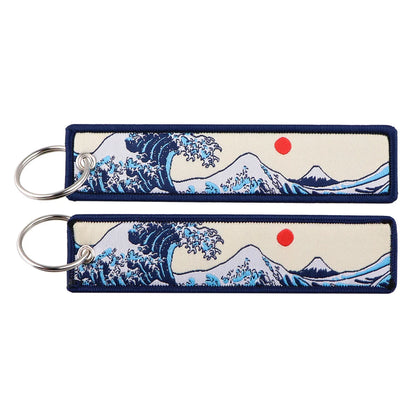 Japanese Embroidery Key Fobs – Stylish Anime-Inspired Accessory Eden of Clothes 