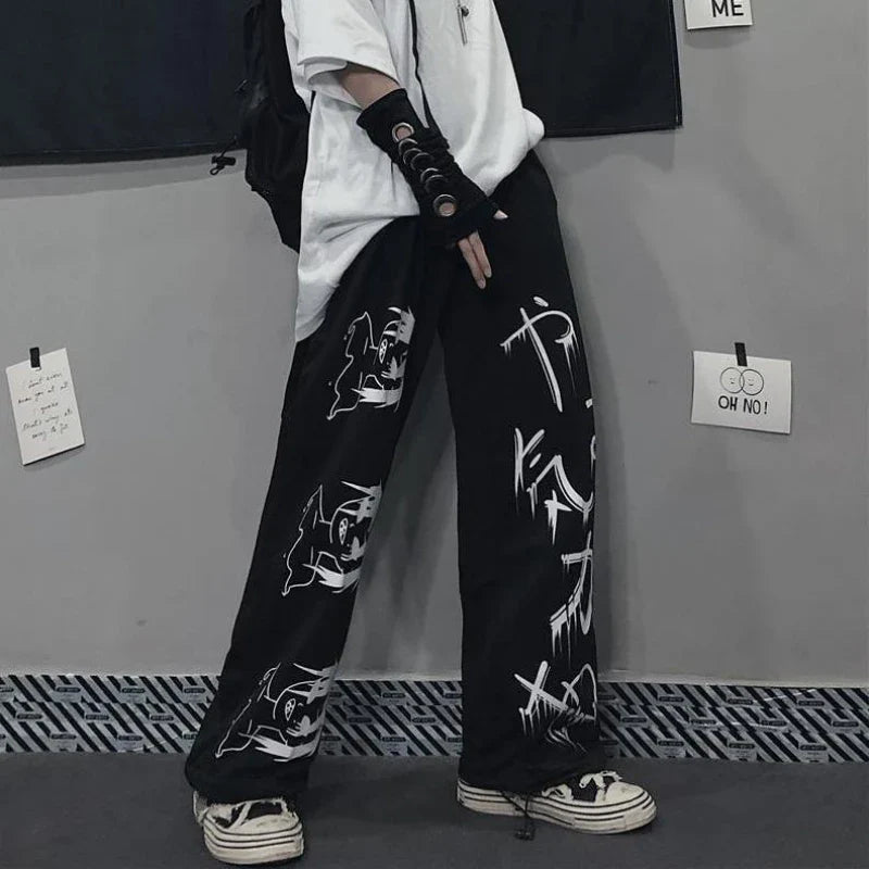 Japenese Printed Anime Sweatpants Eden of Clothes 