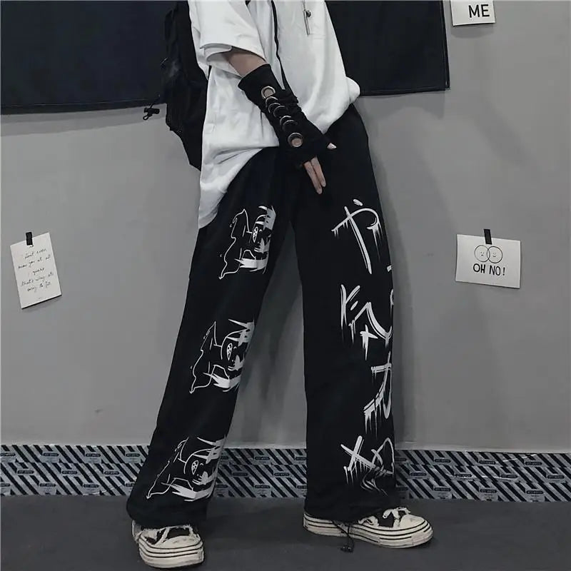 Japenese Printed Anime Sweatpants Eden of Clothes 