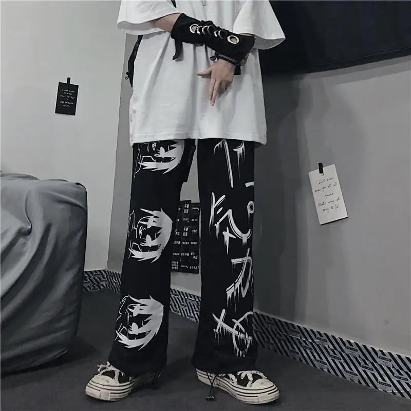 Japenese Printed Anime Sweatpants Eden of Clothes 