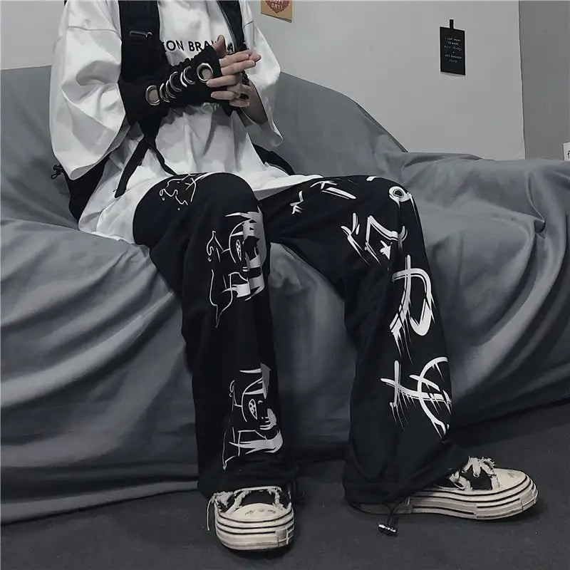 Japenese Printed Anime Sweatpants Eden of Clothes 