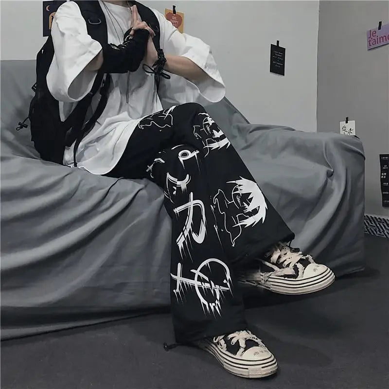 Japenese Printed Anime Sweatpants Eden of Clothes 
