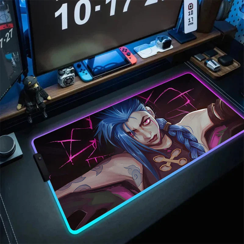 League of Legends Jinx Gaming LED Mouse Pad - Accessory