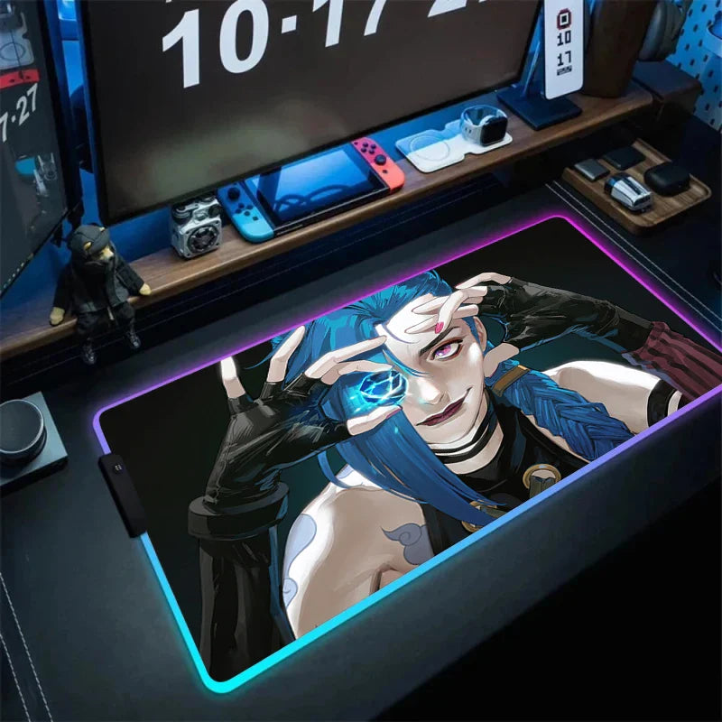 League of Legends Jinx Gaming LED Mouse Pad - Accessory