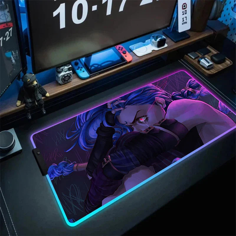 League of Legends Jinx Gaming LED Mouse Pad - Accessory