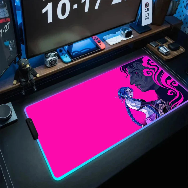 League of Legends Jinx Gaming LED Mouse Pad - Accessory