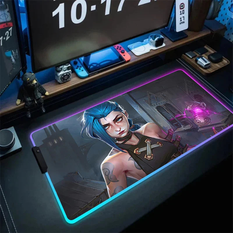 League of Legends Jinx Gaming LED Mouse Pad - Accessory