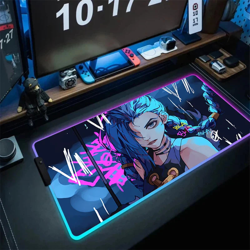 League of Legends Jinx Gaming LED Mouse Pad - Accessory