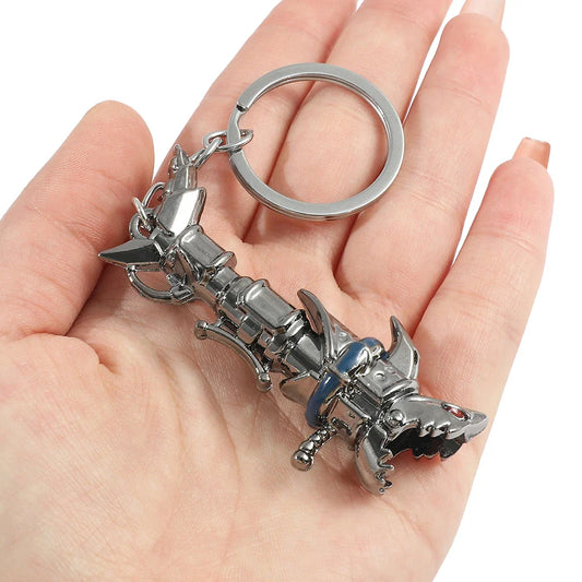 League of Legends Jinx Keychain - Gray - Accessory