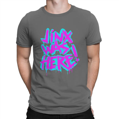 Men JINX WAS HERET T-Shirt - Dark Grey / S - T-Shirt