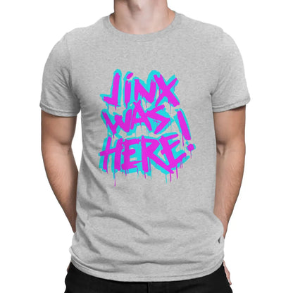 Men JINX WAS HERET T-Shirt - GRAY / S - T-Shirt