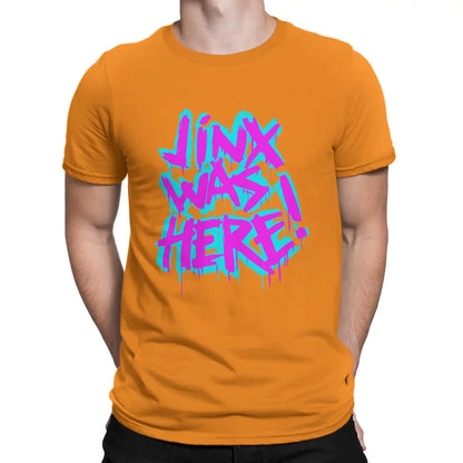 Men JINX WAS HERET T-Shirt - Orange / S - T-Shirt