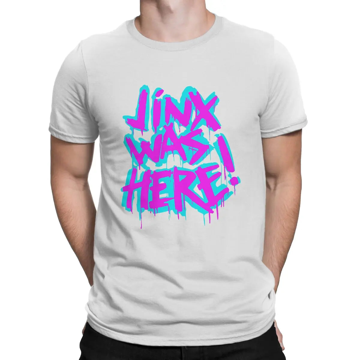 Men JINX WAS HERET T-Shirt - WHITE / S - T-Shirt