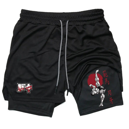 Gym Shorts 2-in-1 – Fighter’s Edge, Baki Eden of Clothes 