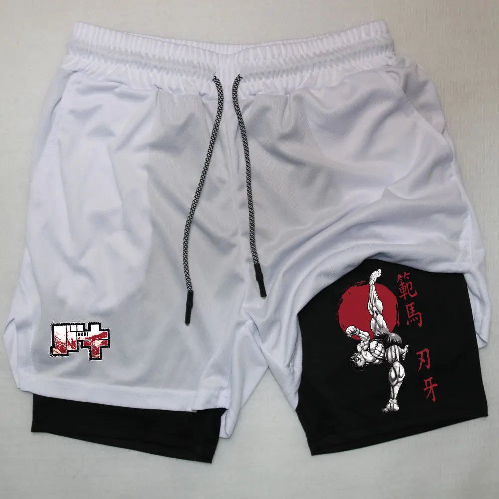 Gym Shorts 2-in-1 – Fighter’s Edge, Baki Eden of Clothes 