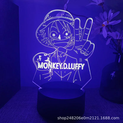 One Piece Anime Night Lights - Design 11 / 16 color with remote - Accessory