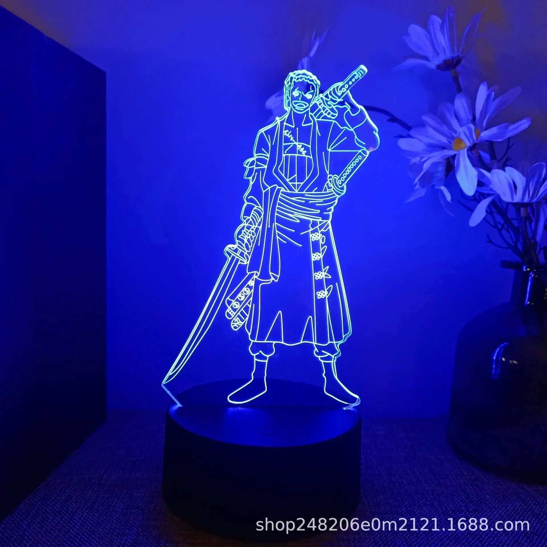 One Piece Anime Night Lights - Design 21 / 16 color with remote - Accessory