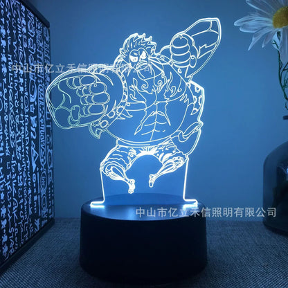 One Piece Anime Night Lights - Design 9 / 16 color with remote - Accessory