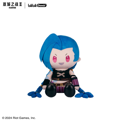 Pre sale Jinx Official original authentic product Short Plush Stuffed Arcane Season 2 Jinx Sit Posture Doll League