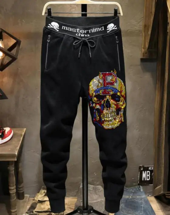 Rhinestones Skull anime pants Eden of Clothes 