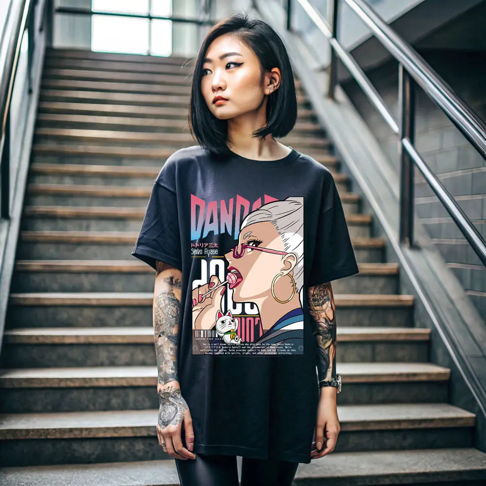 Seiko Ayase T-Shirt – Playful Style, Dandadan Eden of Clothes 
