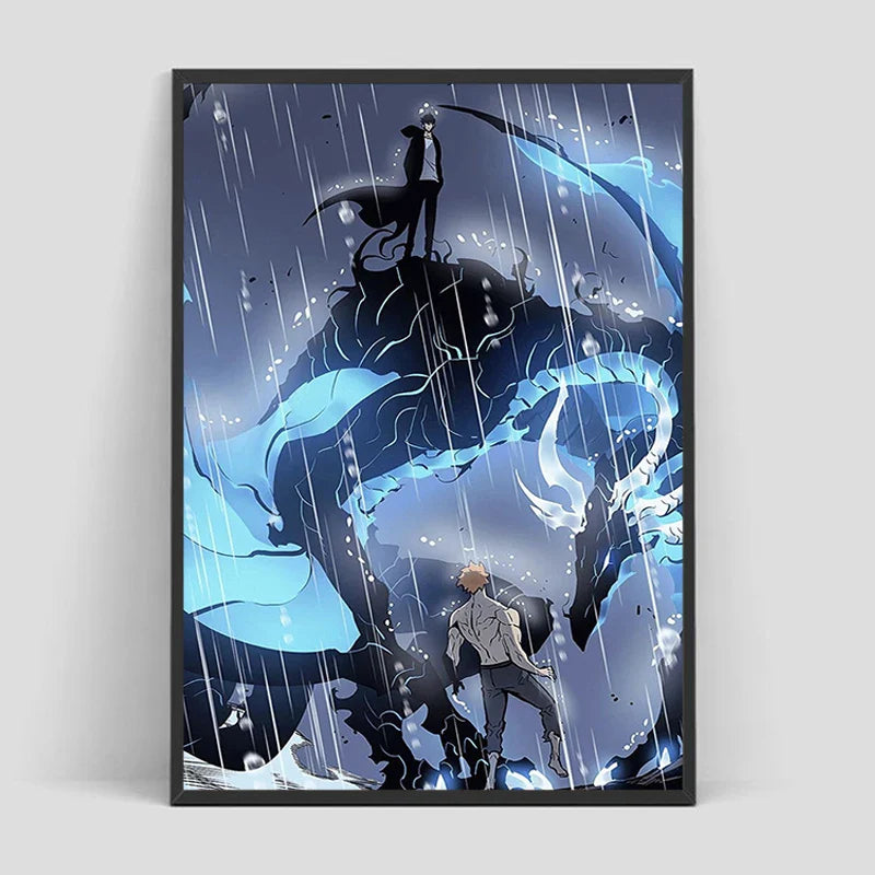Solo Leveling Poster – Anime Art, Character Design Eden of Clothes 