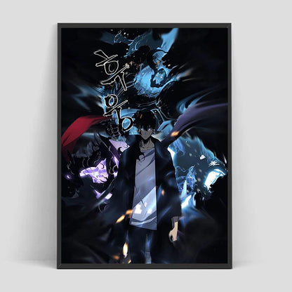 Solo Leveling Poster – Anime Art, Character Design Eden of Clothes 