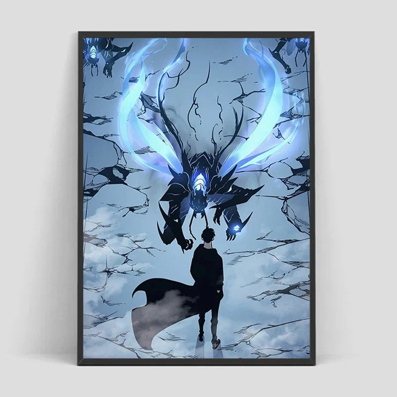 Solo Leveling Poster – Anime Art, Character Design Eden of Clothes 