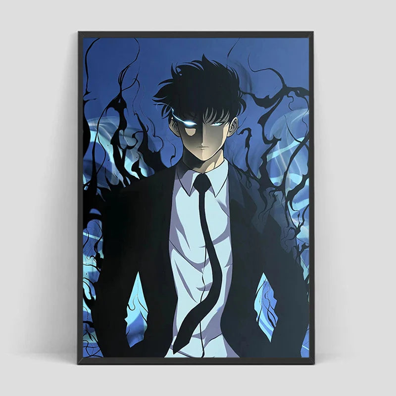 Solo Leveling Poster – Anime Art, Character Design Eden of Clothes 