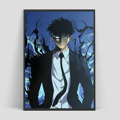 Solo Leveling Poster – Anime Art, Character Design Eden of Clothes 