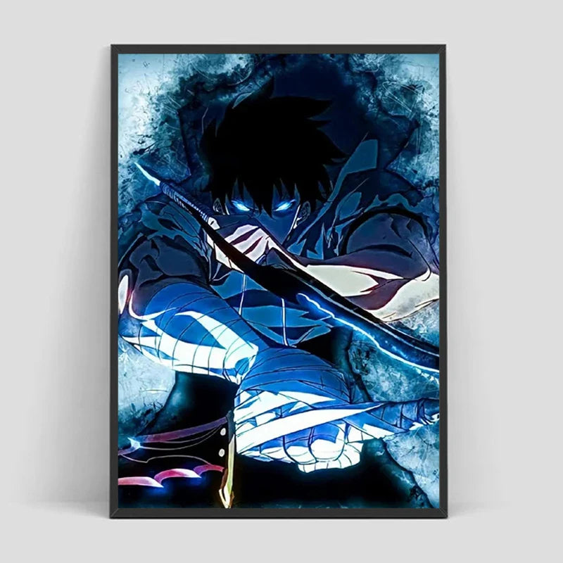 Solo Leveling Poster – Anime Art, Character Design Eden of Clothes 