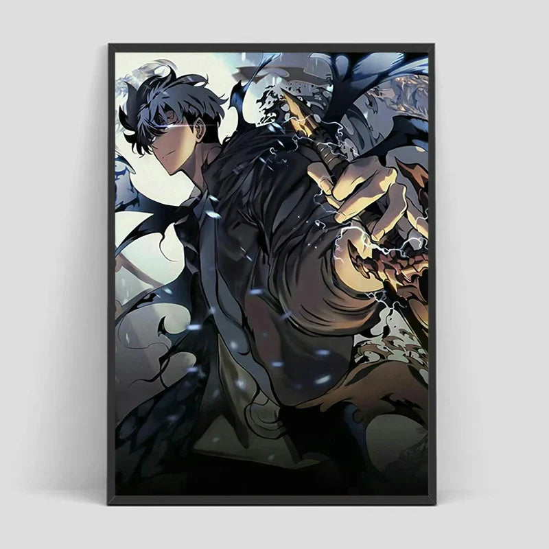 Solo Leveling Poster – Anime Art, Character Design Eden of Clothes 