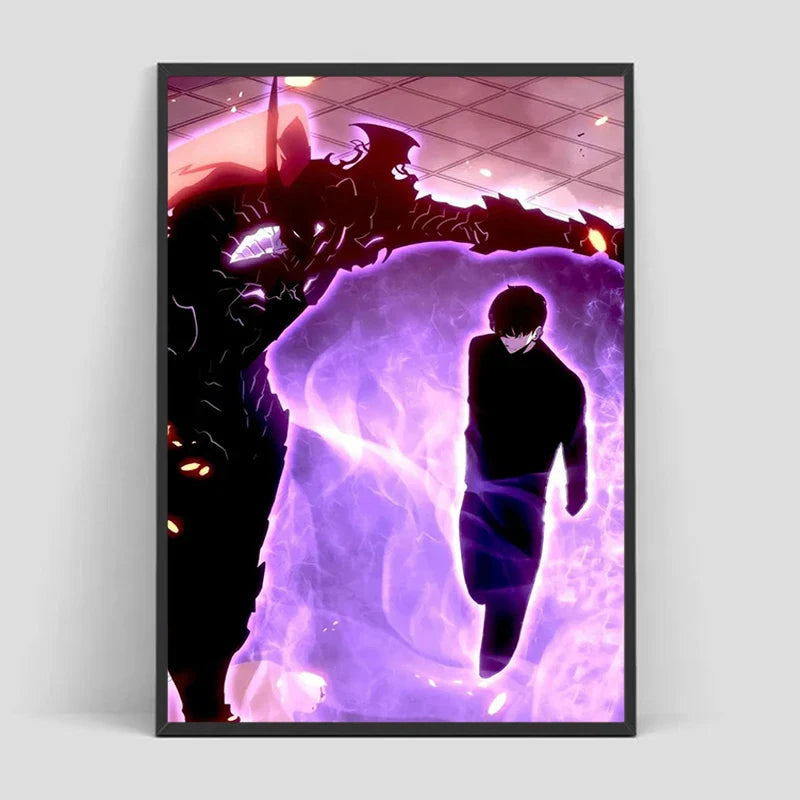 Solo Leveling Poster – Anime Art, Character Design Eden of Clothes 
