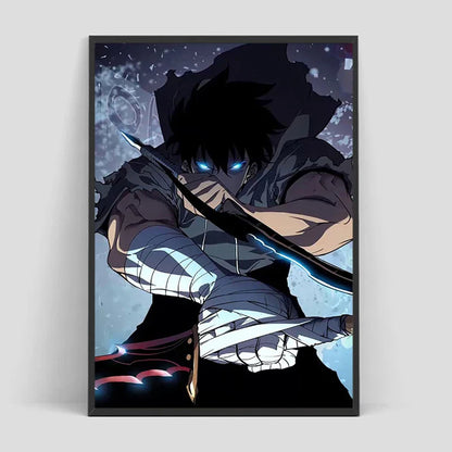 Solo Leveling Poster – Anime Art, Character Design Eden of Clothes 