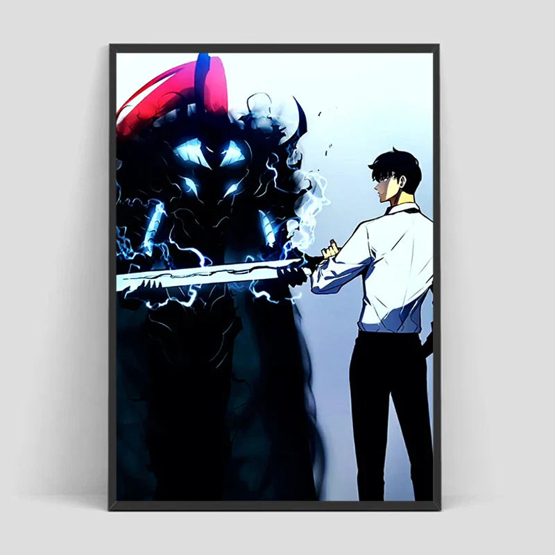 Solo Leveling Poster – Anime Art, Character Design Eden of Clothes 