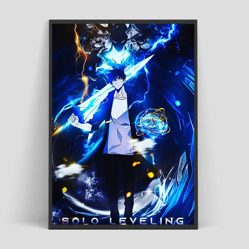 Solo Leveling Poster – Anime Art, Character Design Eden of Clothes 