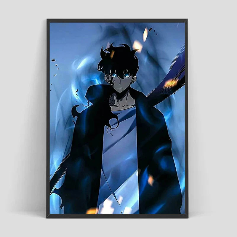 Solo Leveling Poster – Anime Art, Character Design Eden of Clothes 