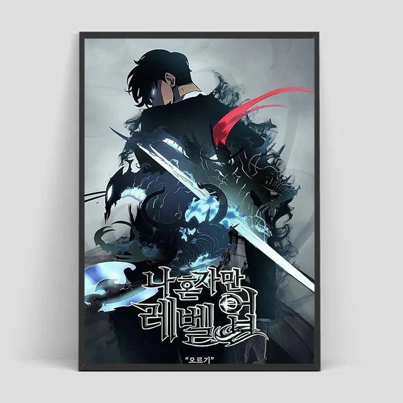 Solo Leveling Poster – Anime Art, Character Design Eden of Clothes 