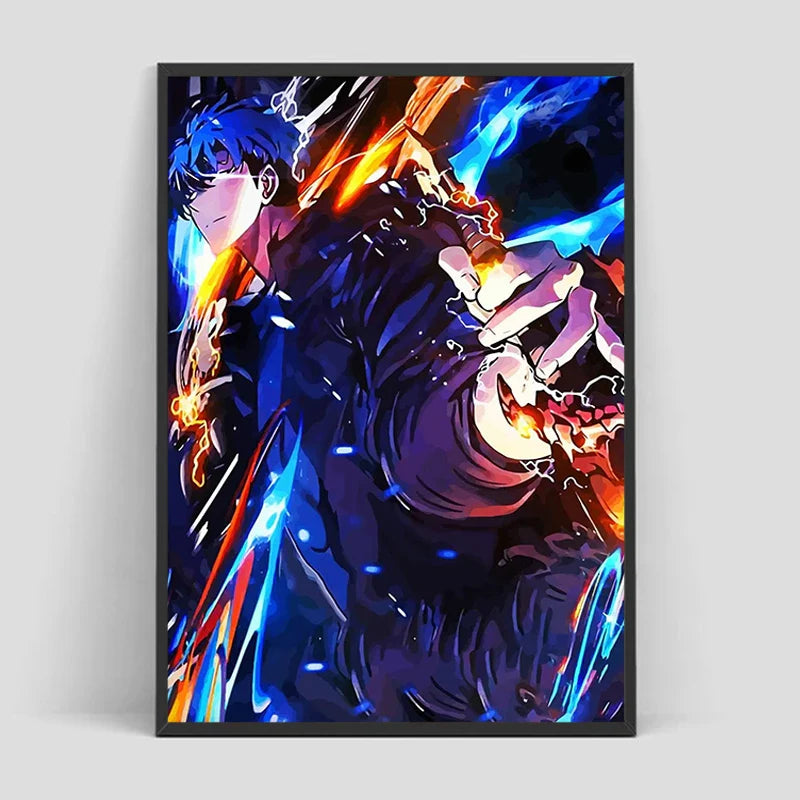 Solo Leveling Poster – Anime Art, Character Design Eden of Clothes 