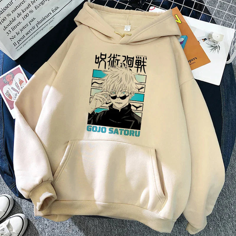 Streetwear 90S Jujutsu Kaisen Gojo Hoodie Eden of Clothes 