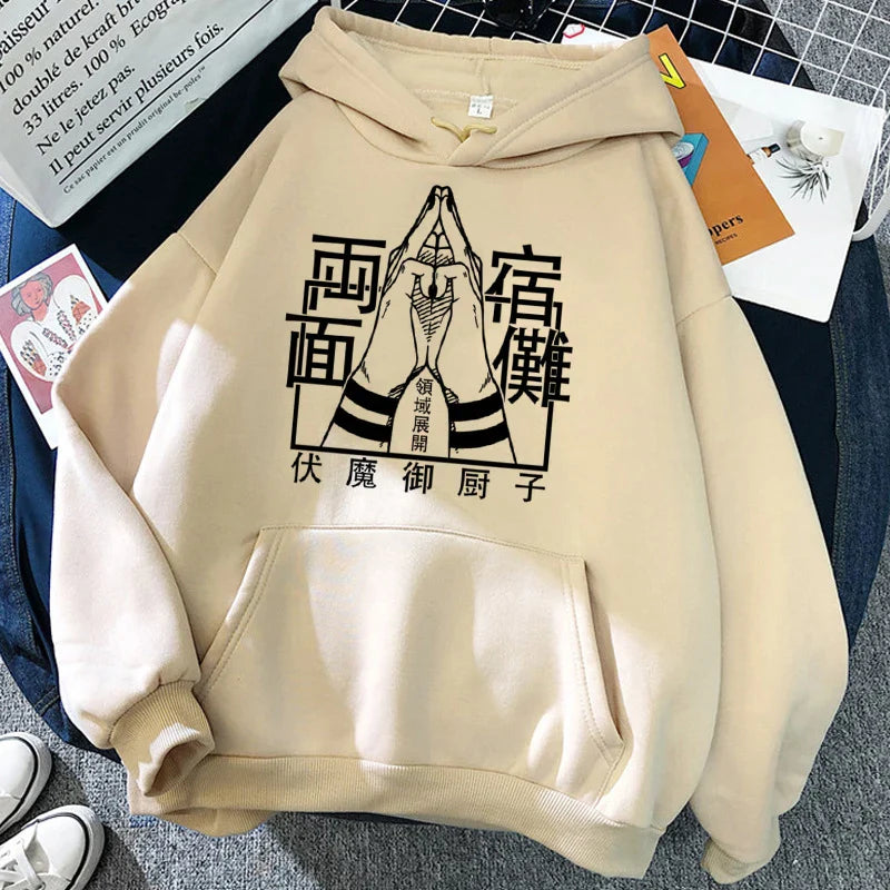 Streetwear 90S Jujutsu Kaisen Gojo Hoodie Eden of Clothes 