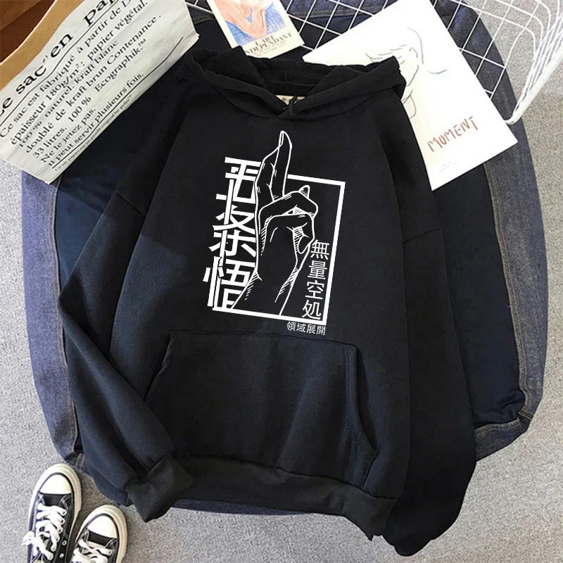 Streetwear 90S Jujutsu Kaisen Gojo Hoodie Eden of Clothes 